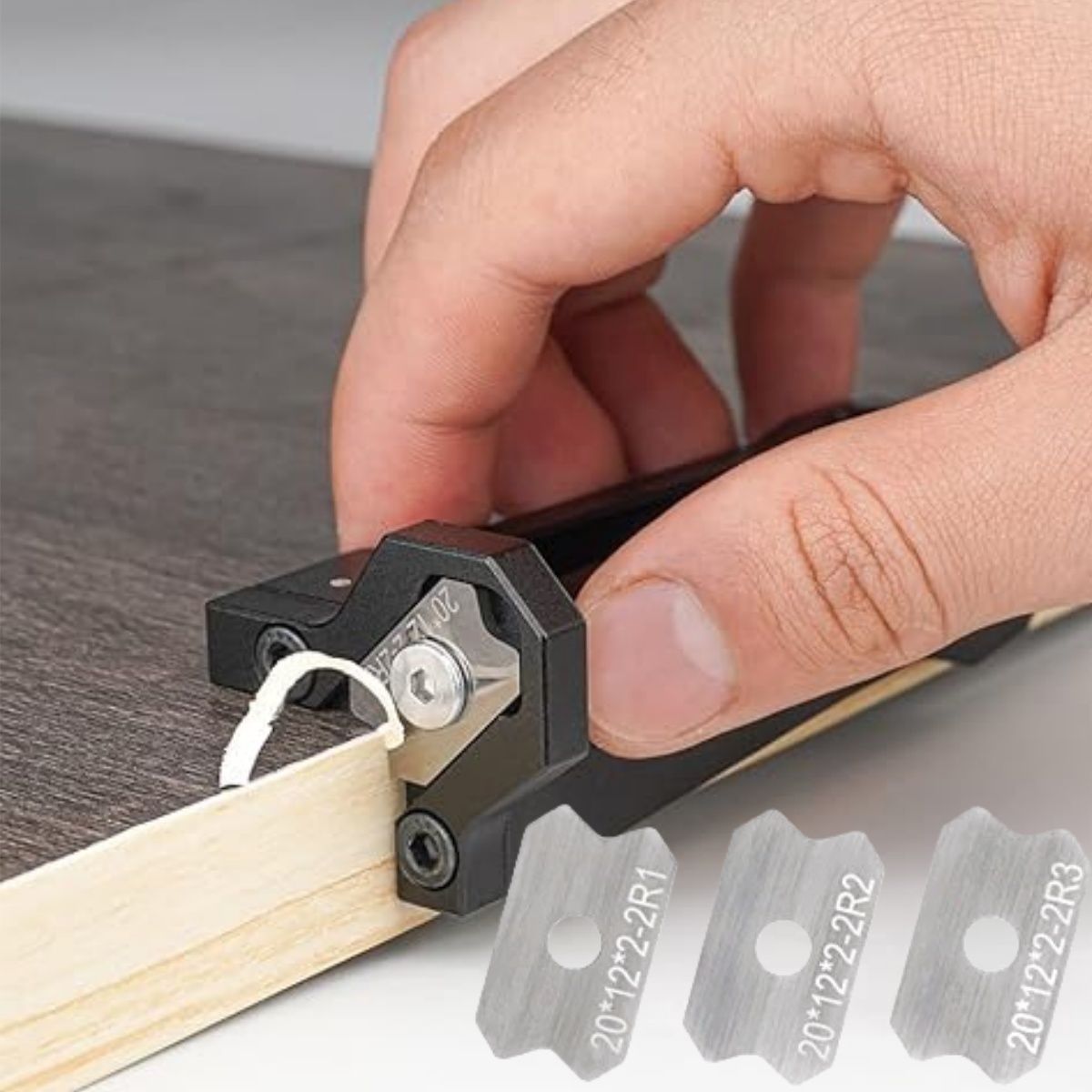 Woodworking For Beginners - Holzbearbeitungs-Furnierkantenfräser, Kantenbearbeitungswerkzeug, manueller Holzabschräger für Holzbearbeitung