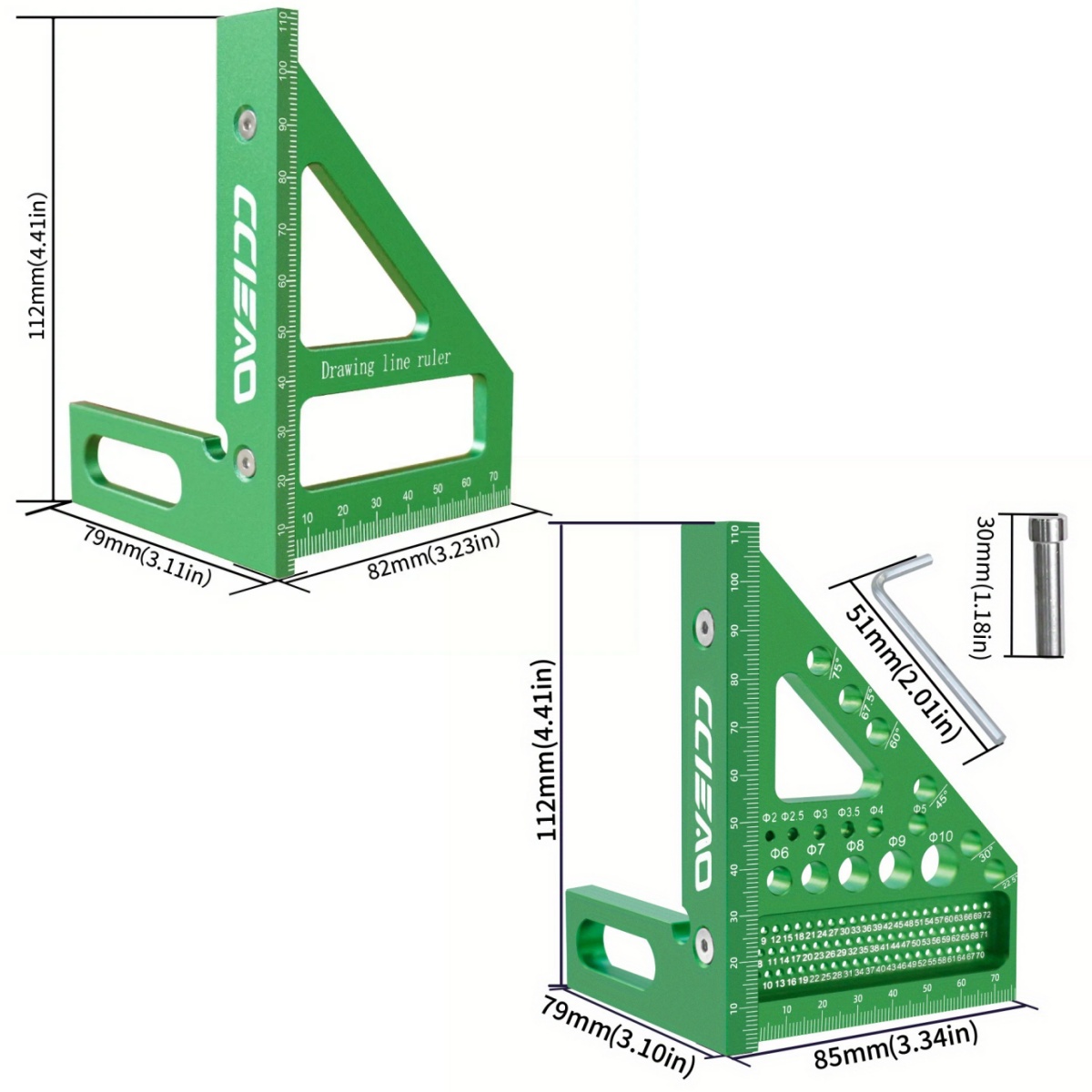 Carpenter Square 3D-Messlineal – Woodworking Carpenter Bewertung und Preis