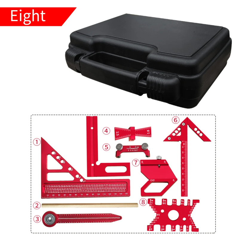 Quadratisches Aluminium-Set fü – Woodworking Carpenter Bewertung und Preis
