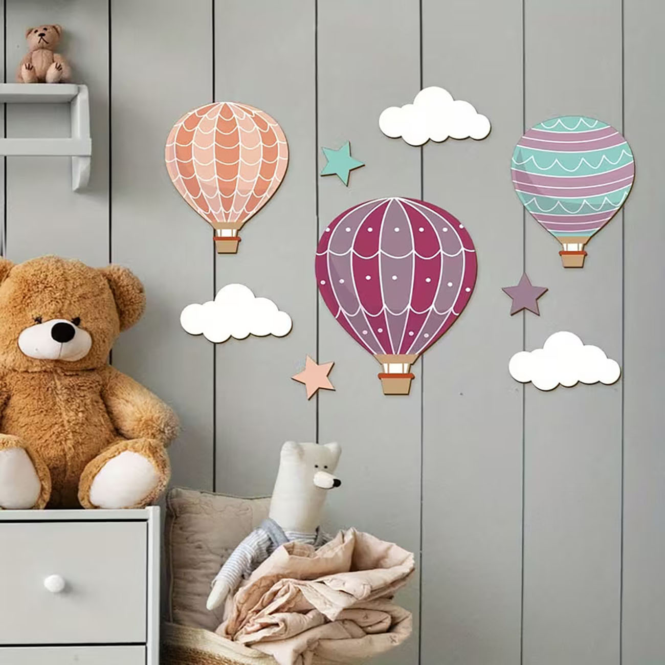 Heißluftballon-Wolken-Stern-Wa – Woodworking For Beginners Bewertung und Preis